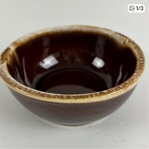 Vintage McCoy Brown Drip Glaze Nesting Bowl 5” Small 7016 USA